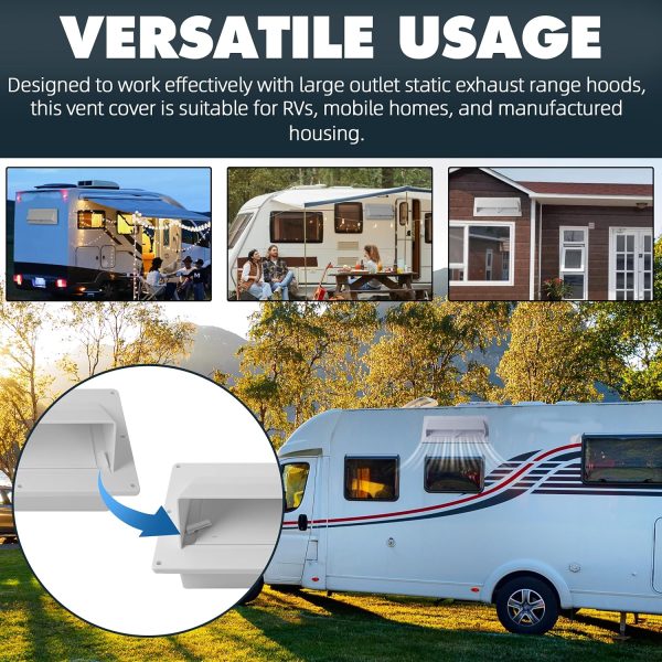 2Pcs RV Exhaust Sidewall Vent Cover - Image 3