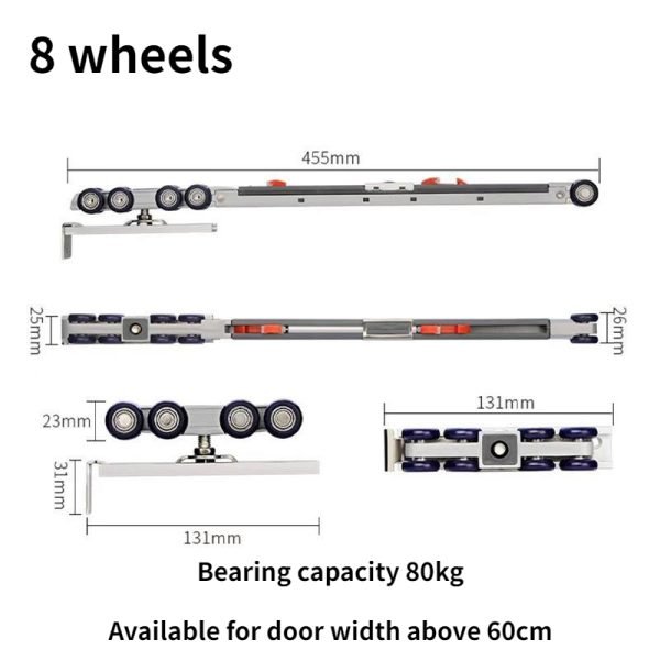 Soft Close Door Hanging Wheel Track 1 set - Image 5