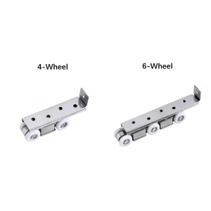 1 pair stainless steel hanging wheel