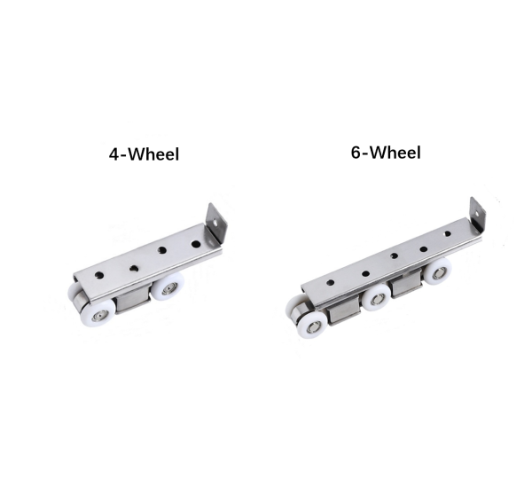 1 pair stainless steel hanging wheel