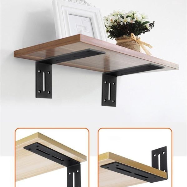 4 Packs Floating Hidden Metal Shelf Bracket - Image 3