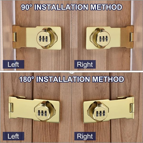 Anti-Theft Keyless Latch Lock 2Pcs - Image 4