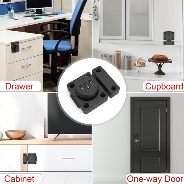 4 Packs One-Way Door Combination Lock - Image 2