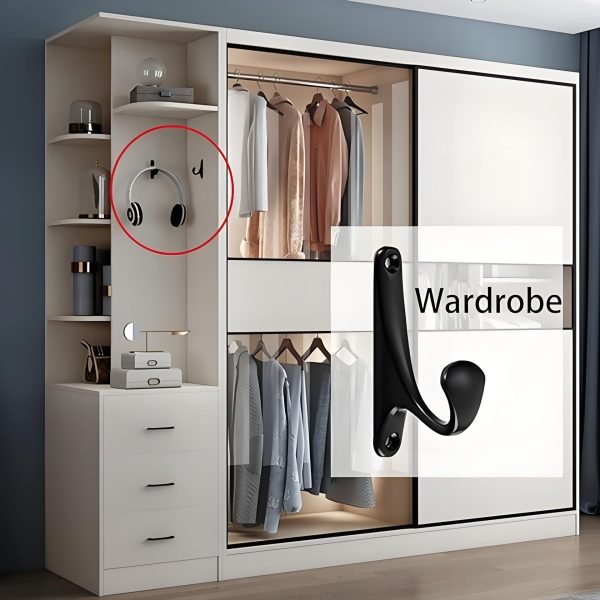 Wall Mounted Coat Hooks-6PCS - Image 4