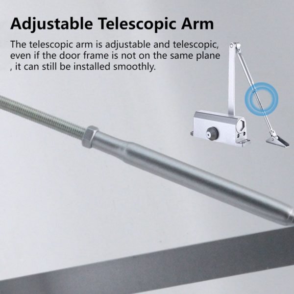 1Pcs Hardware Door Closer, Automation & 90° Positioning - Image 5
