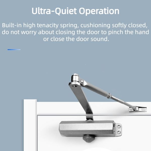 1Pcs Hardware Door Closer, Automation & 90° Positioning - Image 2