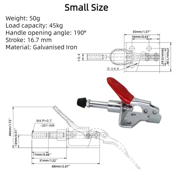 10 Pack Adjustable Toggle Clamp - Image 4