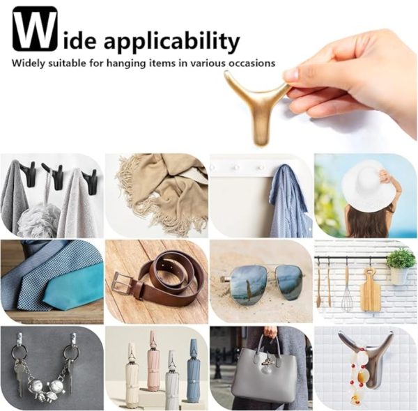 Coat Hooks for Wardrobe, Living Room, Kitchen, Bathroom-6PCS - Image 5