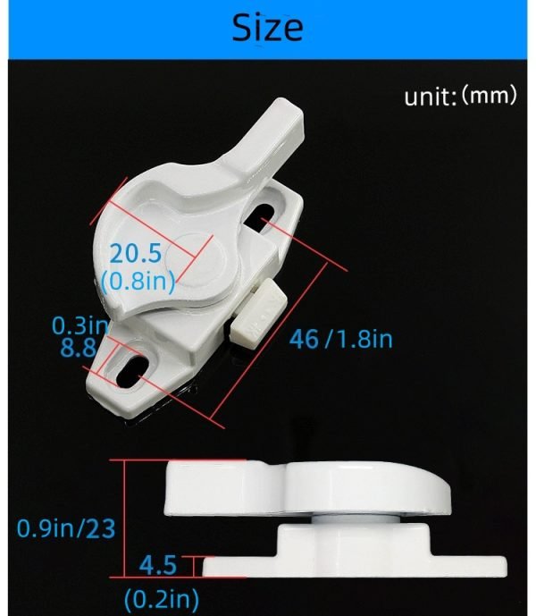 Sash lock for single/double hung wooden windows 10pcs - Image 5