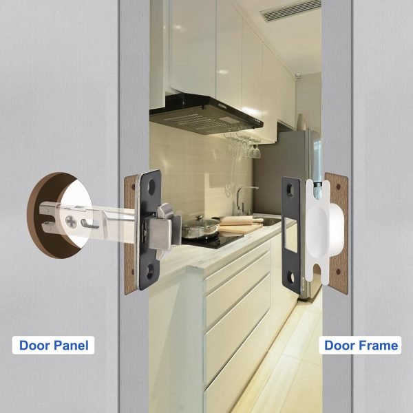 Square Pocket Door Lock, 1pcs - Image 4