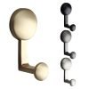 5 Packs Double Round Coat Hooks