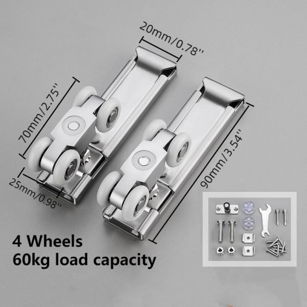 Sliding Door Rollers 4/8 wheels, 2pcs - Image 8