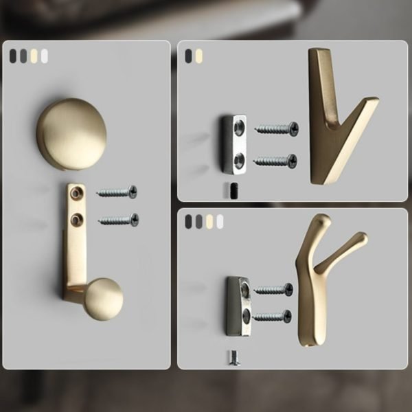 5 Packs Double Round Coat Hooks - Image 8