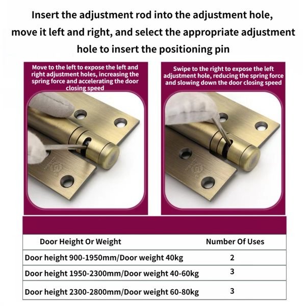 2Pcs 4" -6" Soft Closing Door Hinges - Image 6