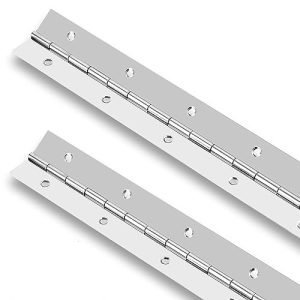 4 Pcs Silvery Heavy Duty Piano Hinges, Screws Included