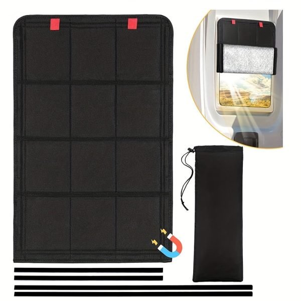 RV Magnetic Foldable Blackout Window Cover, 2pcs