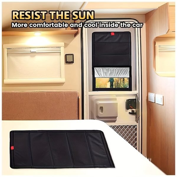 RV Magnetic Foldable Blackout Window Cover, 2pcs - Image 2