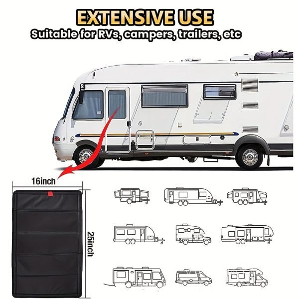 RV Magnetic Foldable Blackout Window Cover, 2pcs - Image 7
