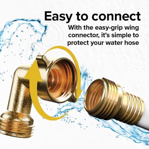 Solid Brass 90° Hose Elbow For RVs, 4Pcs - Image 3