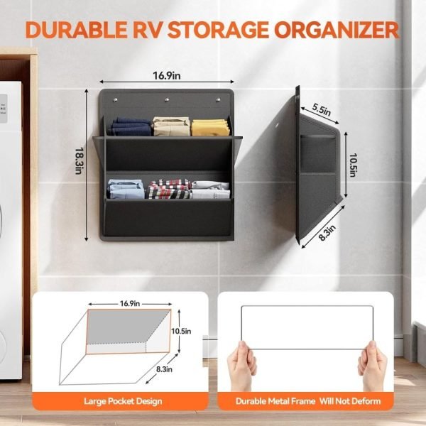 2 Pack RV Shoe Storage with Sticky Adhesive Tape - Image 3