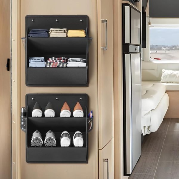 2 Pack RV Shoe Storage with Sticky Adhesive Tape