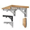 Folding Shelf Brackets Heavy Duty 330lb 1 Pair