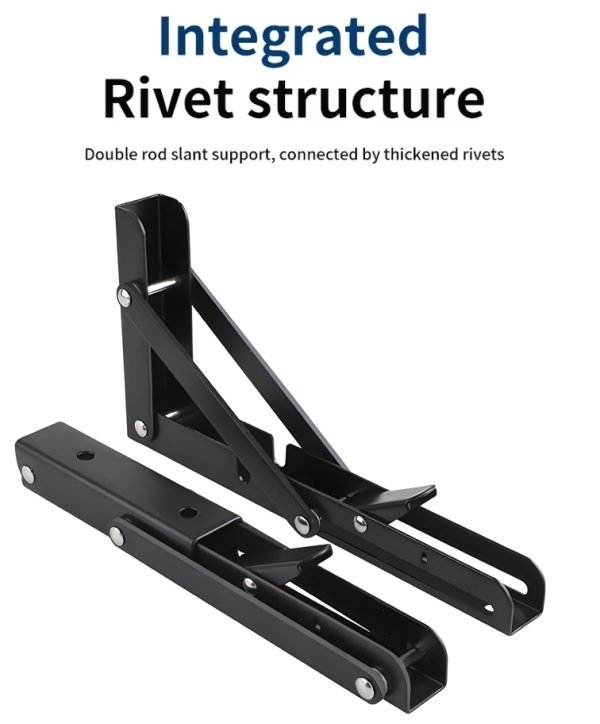 Folding Shelf Brackets Heavy Duty 330lb 1 Pair - Image 3