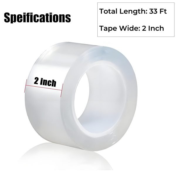 Transparent Weather Sealing Tape, For Doors, Windows & Shower Gaps - Image 3