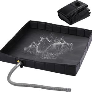 Camping Foldable Shower Base with Drain Hose
