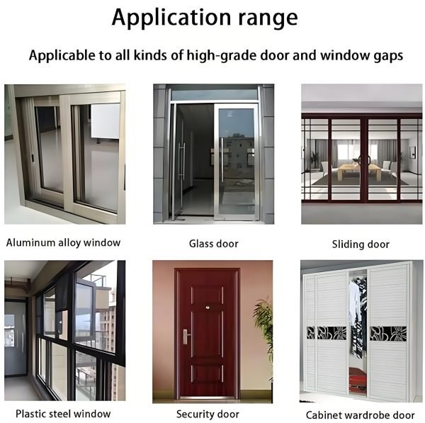39.37ft/12m Self-Adhesive Weatherstrip for Windows & Doors - Image 9