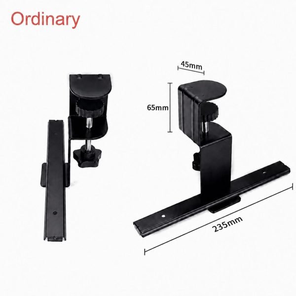 Under Desk Pull Out Slide Track with C-clamp, 1 Pair