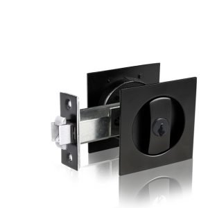 Pocket Door Lock Flush Handles Latch Privacy Bedroom/Bathroom Latch
