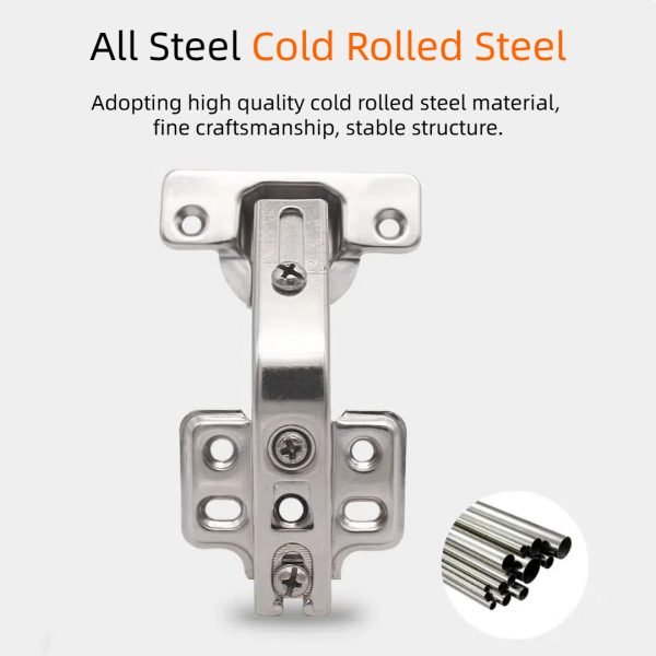 4 Pack 135 Degree Hinges, 3 Way Adjustability - Image 3