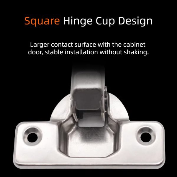 4 Pack 135 Degree Hinges, 3 Way Adjustability - Image 5