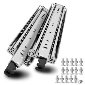 Heavy Duty Drawer Slides with Lock #XD76(Section 3 is detachable) 1 Pair