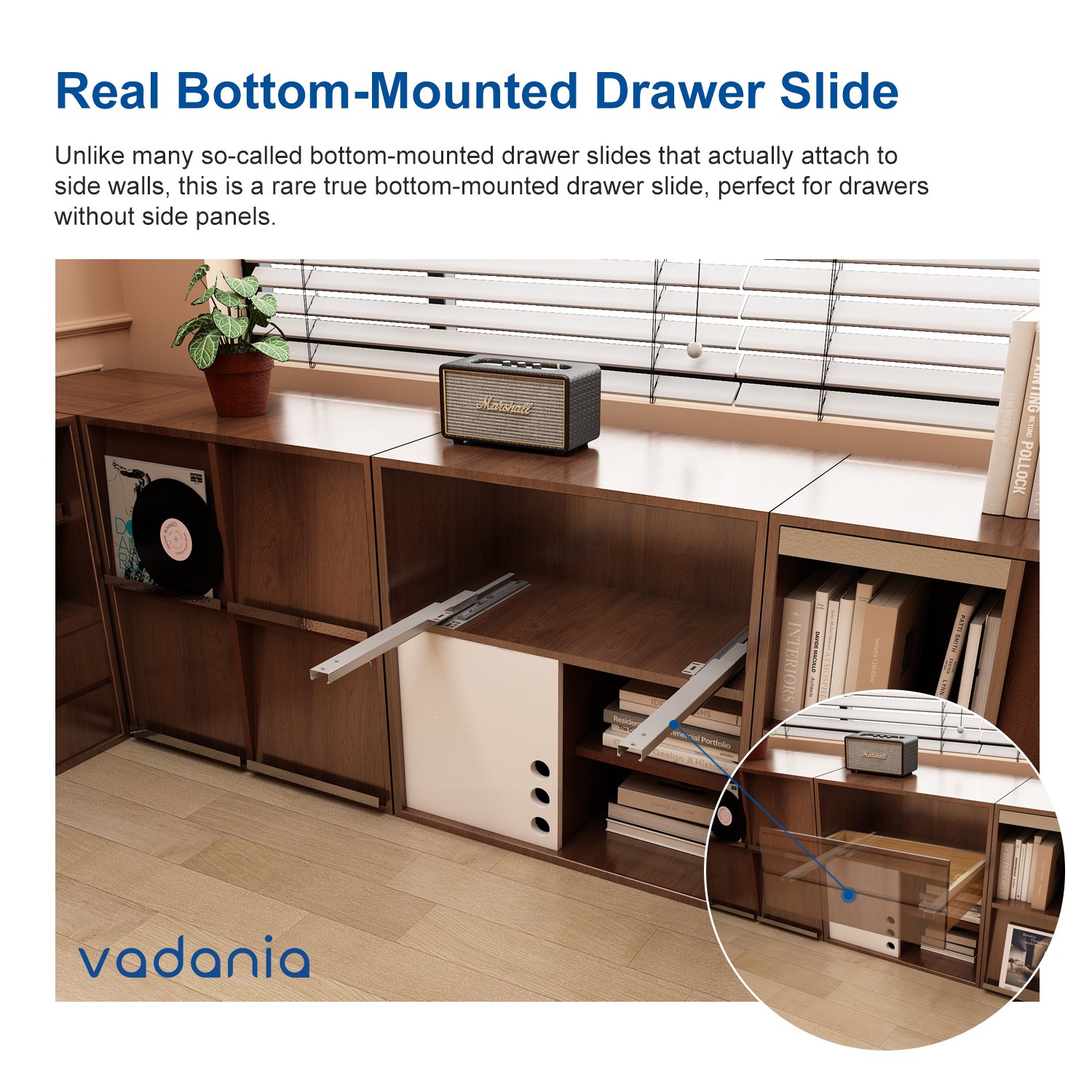 Undermount Push to Open Drawer Slides Undermount Push to Open Drawer Slides